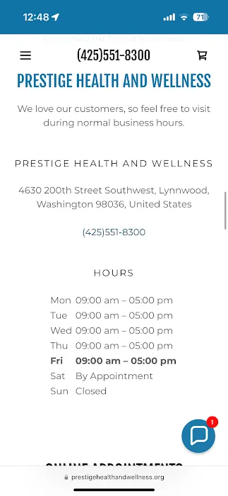 Prestige Health and Wellness Picture 1