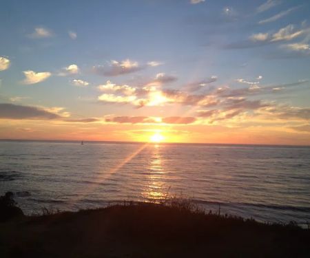 Liz Trejo at Sunset Cliffs