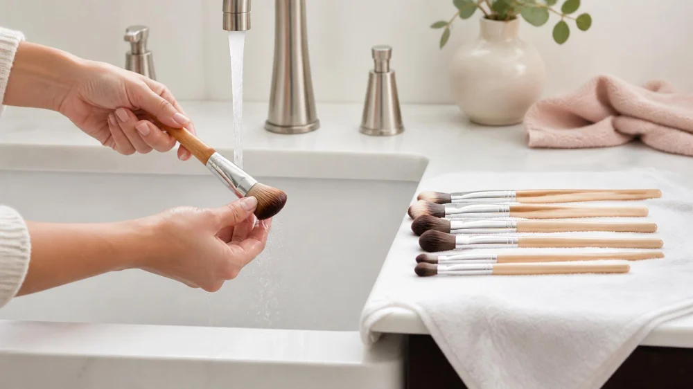 Makeup Brush Cleaning: Wash, Dry, Store, and Replace