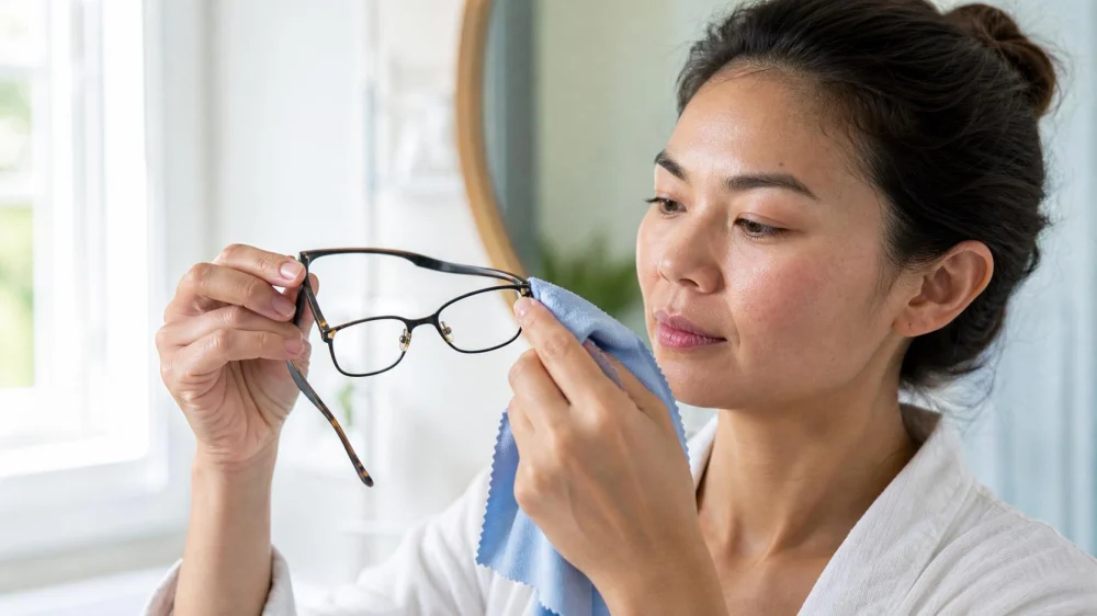 Skin Care Under Eyeglasses: Clean Frames and Reduce Friction