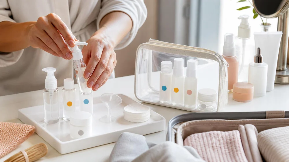 Travel Skin Care Containers: Fill, Label, and Pack Safely