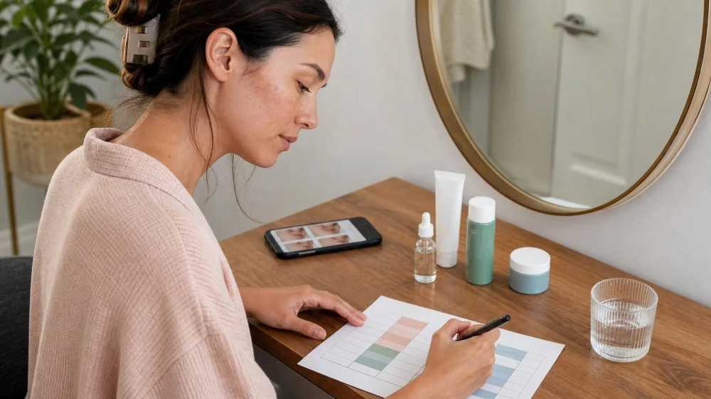 Skin Care Routine Log: Track Products and Reactions