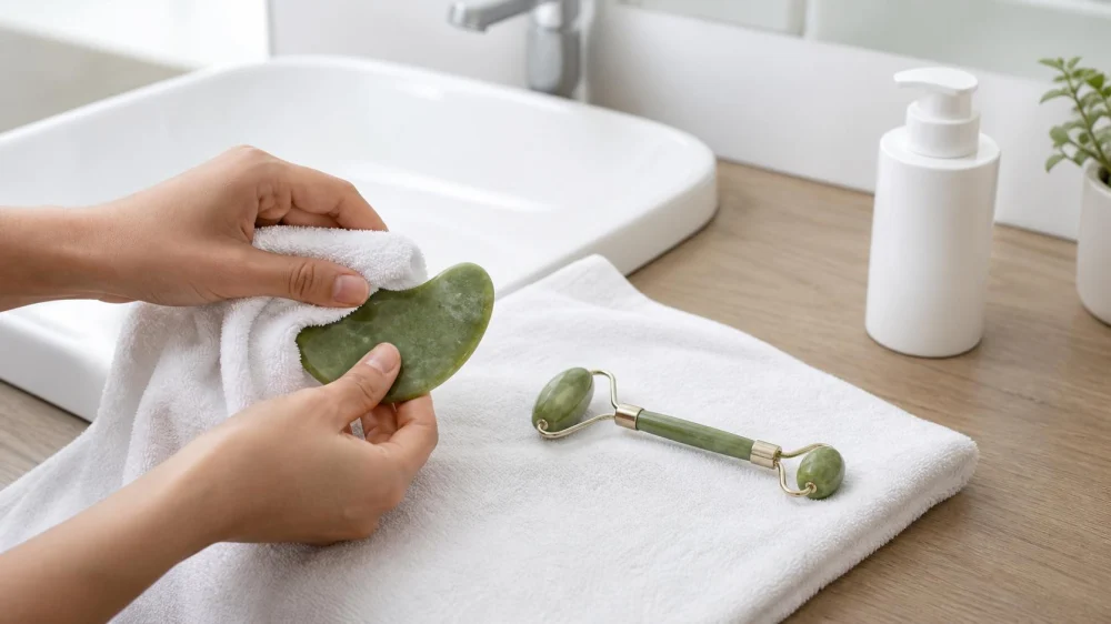 Facial Tool Hygiene: Clean Rollers and Gua Sha Safely