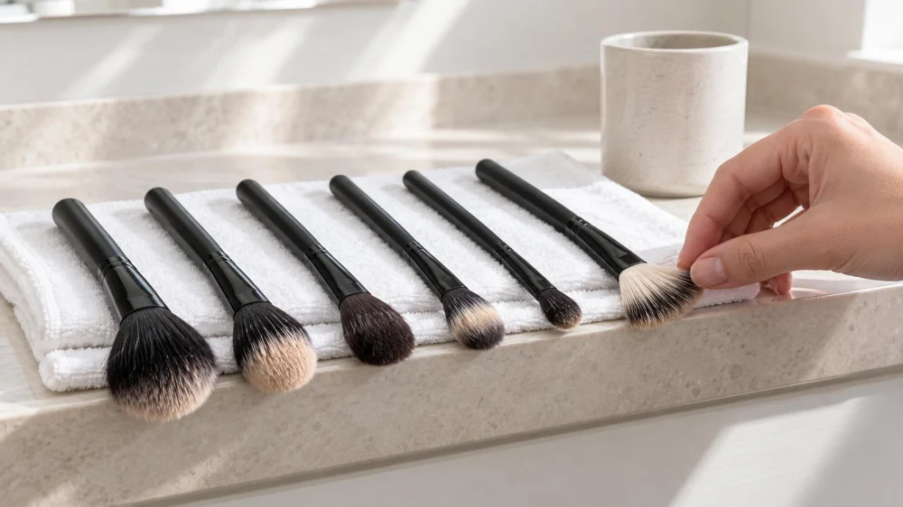 Makeup Brush Care: Wash, Dry, Store, and Replace