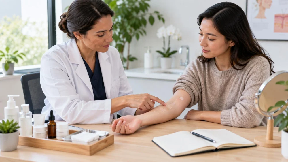 Patch Testing Skin Care: Product, Area, and Reaction Log