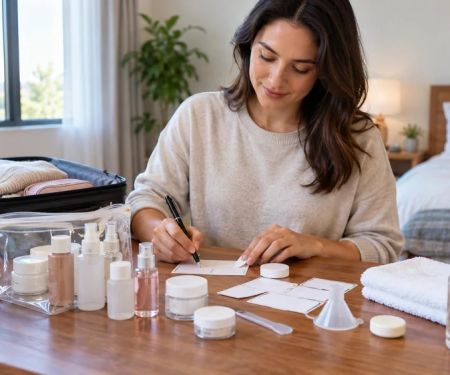 Skin Care Travel Decanting: Labels, Cleanliness, and Dates