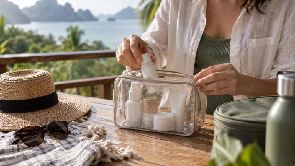 Skin Care Travel Kit: Containers, Climate, and Routine